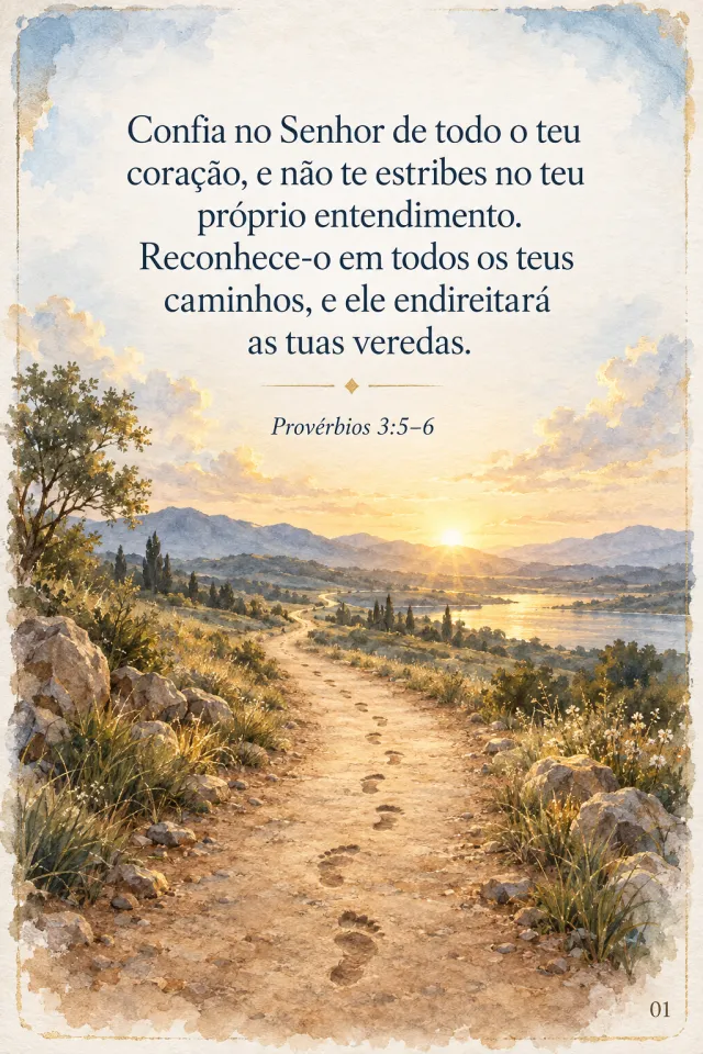 Card 1, Provérbios 3:5–6