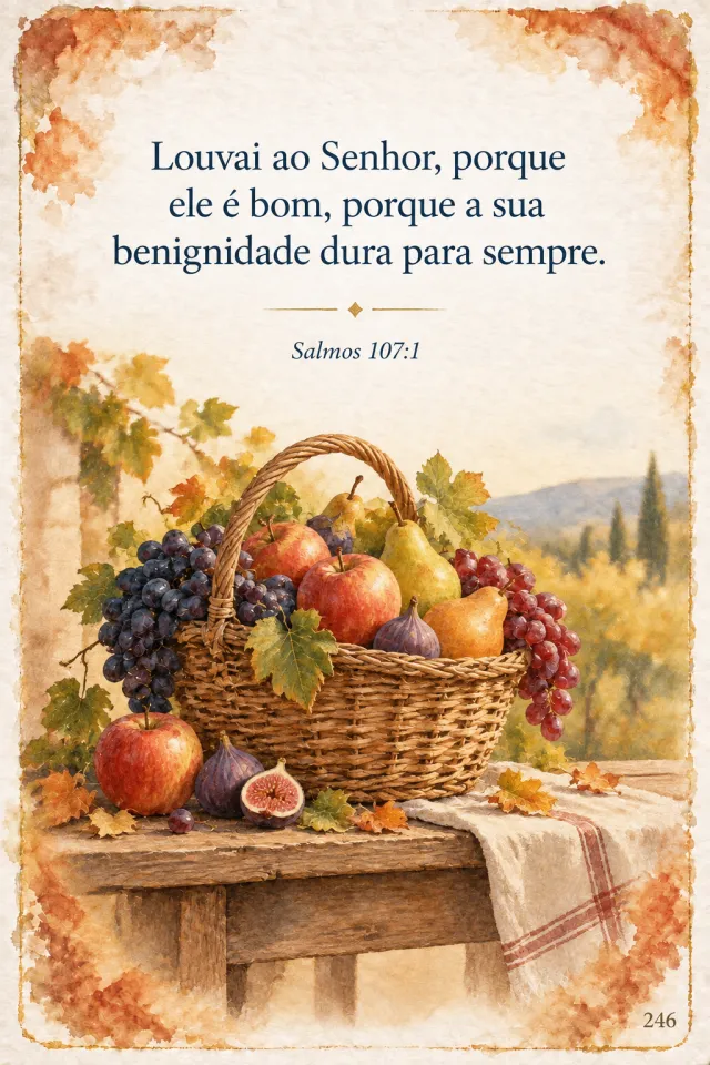 Card de Setembro, Salmos 107:1