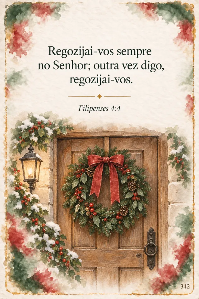Card de Dezembro, Filipenses 4:4
